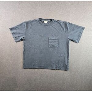 Elwood Oversized Box Pocket T Shirt Men's XS Blue Casual Stylish Single Stitch